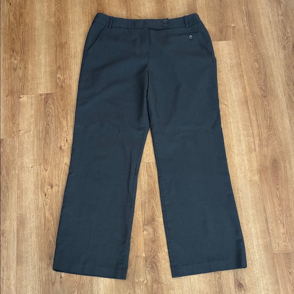 Charcoal Grey‎ Wide-Leg Trousers